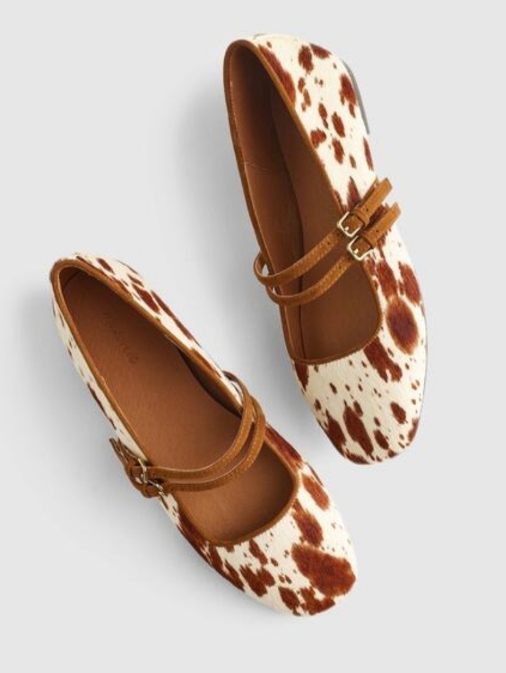 Madewell Greta Haircalf Ballet Flats - Russet Brown spotted - Picture 2 of 10